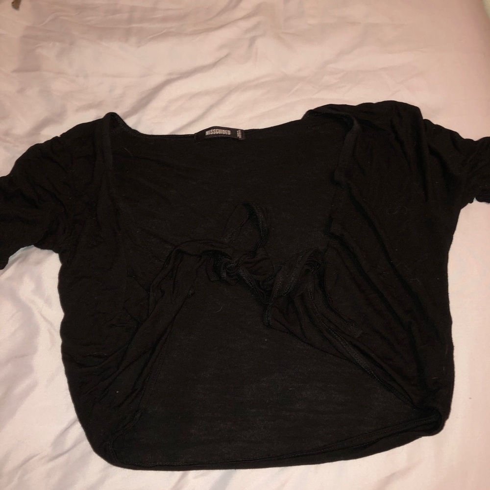 Miss guided tie crop top